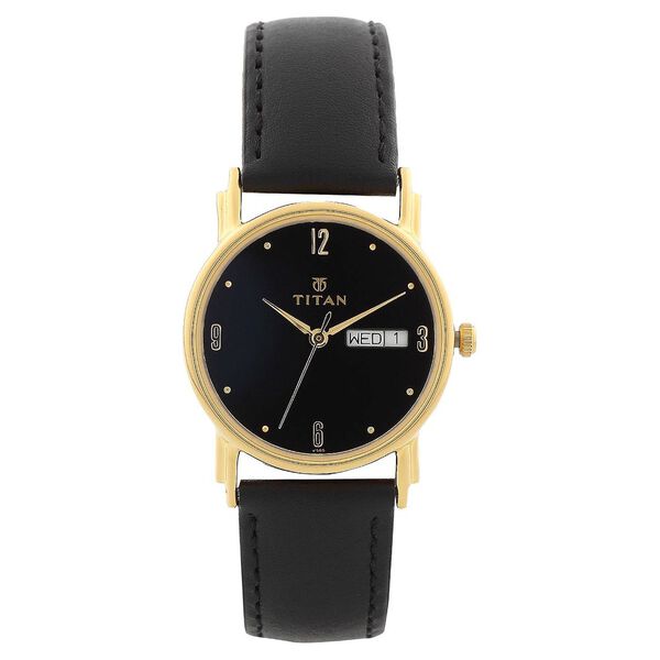 Titan Quartz Analog with Day and Date Black Dial Watch for Men - image number 0