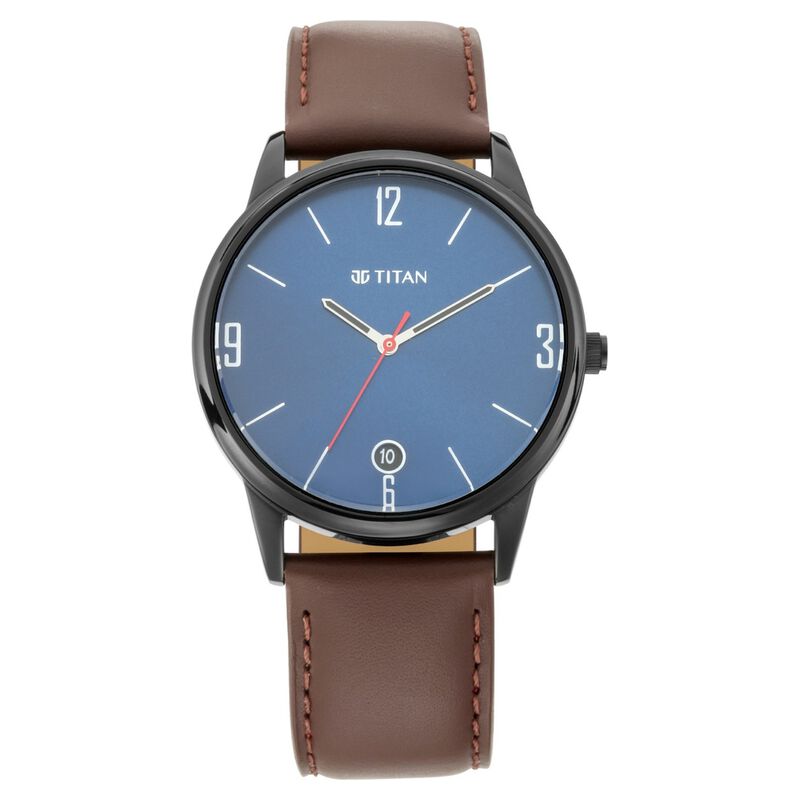 Titan Neo Blue Dial Analog with Date Watch for Men - image number 1