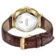 Sonata Jashn Quartz Analog Golden Dial Brown Leather Strap Watch For Men - image number 5