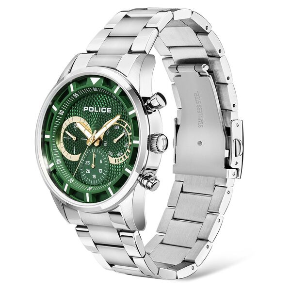 Police Quartz Multifunction Green Dial Stainless Steel Strap Watch for Men - image number 1