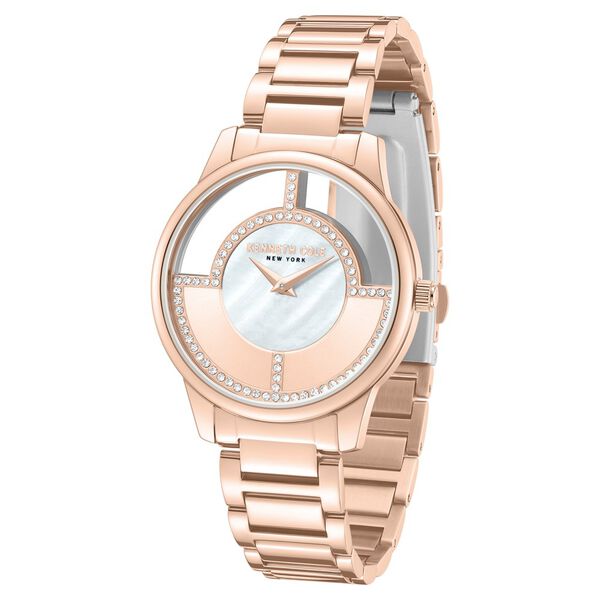 Kenneth Cole Quartz Analog Mother of Pearl Dial Stainless Steel Strap Watch For Women - image number 1
