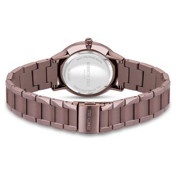 Kenneth Cole Quartz Analog Brown Dial Stainless Steel Strap Watch for Couple