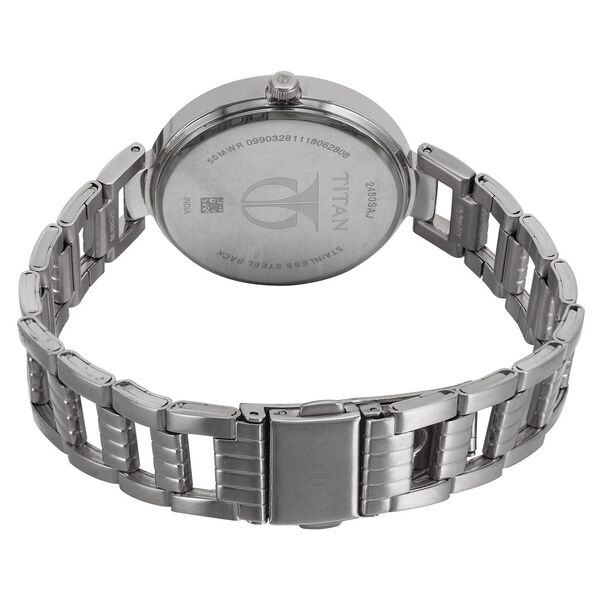 Titan Sparkle White Dial Analog Stainless Steel Strap watch for Women - image number 4