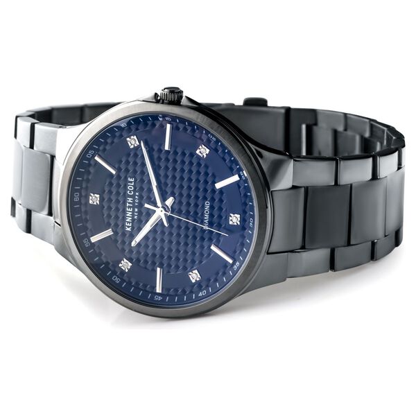 Kenneth Cole Quartz Analog Black Dial Stainless Steel Strap Watch for Men - image number 2