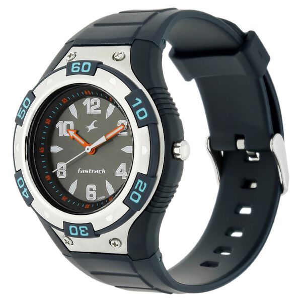 Fastrack Quartz Analog Black Dial Plastic Strap Watch for Guys - image number 1