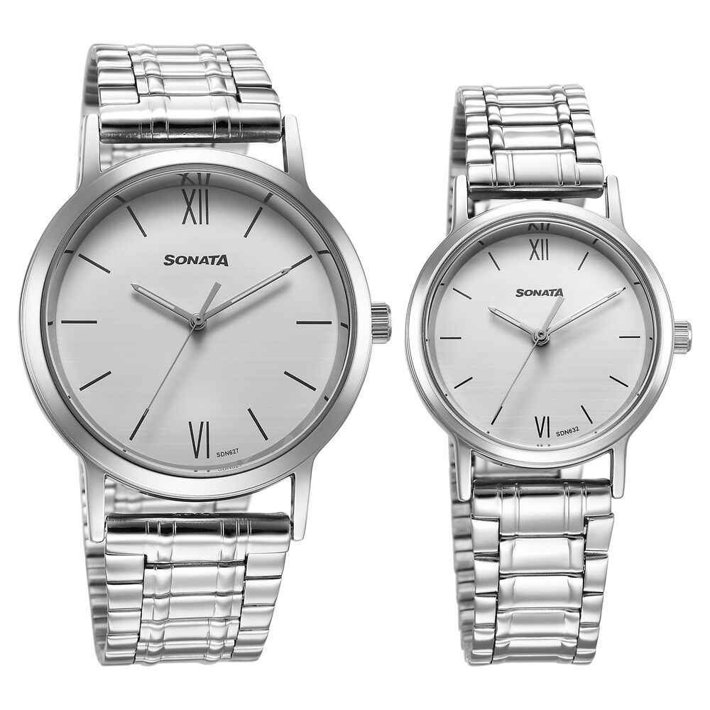 Sonata pair cheap watches with price