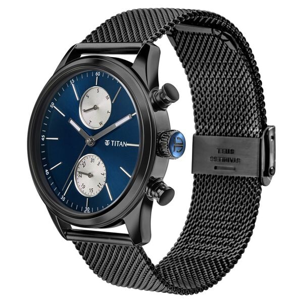 Titan Elmnt Black Dial Analog Stainless Steel Strap Watch for Men - image number 1
