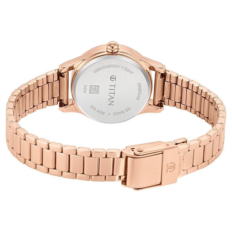 Titan Women's Lagan Watch: Rose Gold Accents & Refined Elegance - image number 5