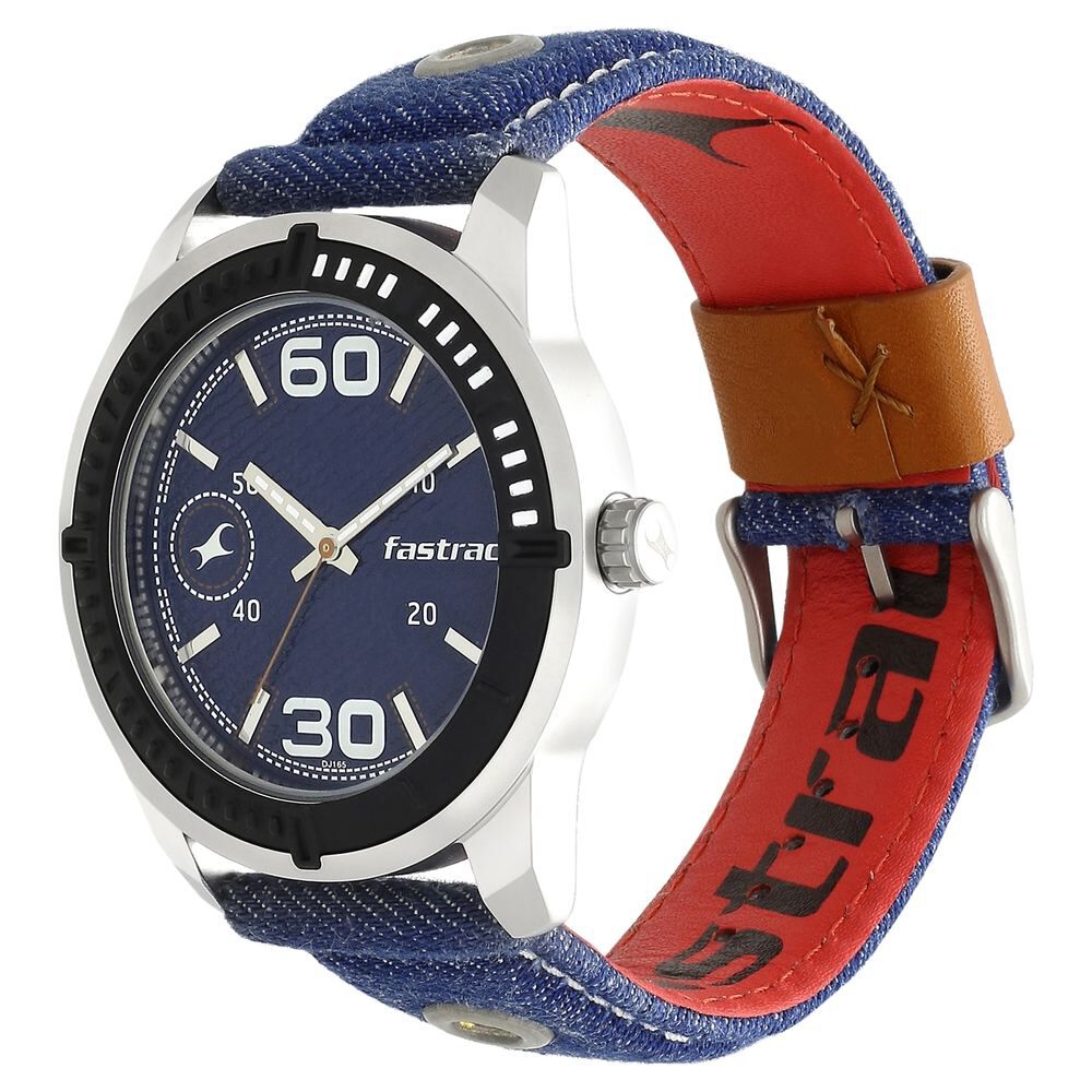 Fastrack denim watches for men outlet