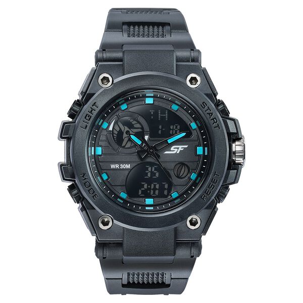 SF Ignite - Stealth Cyan Anadigi Watch - image number 0