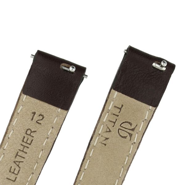 12 mm Brown Genuine Leather Strap for Women - image number 4