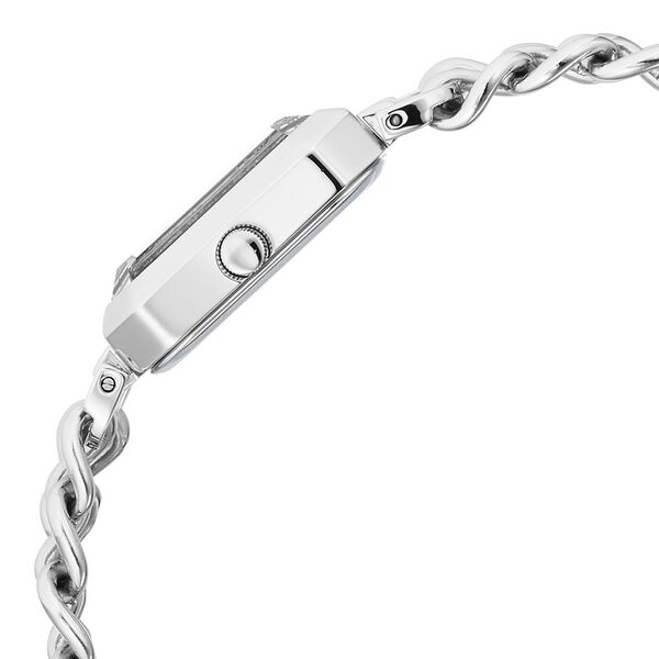 Titan Raga Showstopper Quartz Analog Silver Dial Silver Metal Strap Rectangular Shaped Watch For Women - image number 3