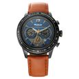Titan Octane Blue Chrono Leather Strap watch for Men - image number 0