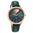 Fastrack Style Up Quartz Analog Green Dial Green Leather Strap Watch For Girls - image number 1