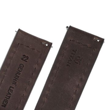 22 mm Brown Genuine Leather Straps for Men