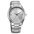 Fastrack Stunners Quartz Analog Silver Dial Silver Metal Strap Watch For Guys - image number 1
