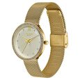 Poze By Sonata Quartz Analog Golden Dial Golden Metal Strap Watch For Women - image number 4