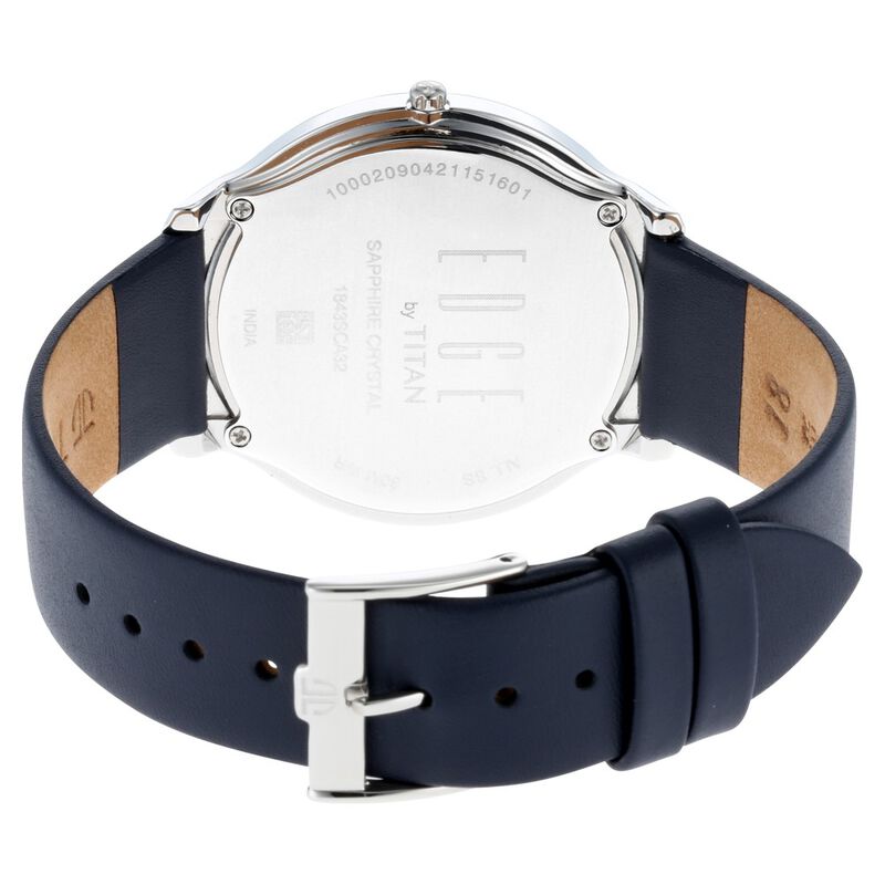 Titan Edge Baseline Grey Dial Analog Leather Strap watch for Men - image number 4
