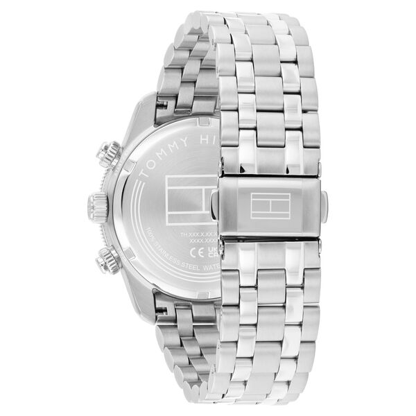 Tommy Hilfiger Quartz Chronograph Green Dial Silver Stainless Steel Strap Watch For Men - image number 2