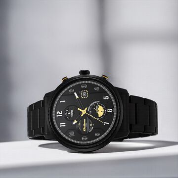 Titan Octane Aerobatics Black Dial Chronograph Stainless Steel Strap watch for Men