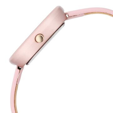 Fastrack Vyb Successor Quartz Analog Pink Dial Leather Strap Watch For Girls