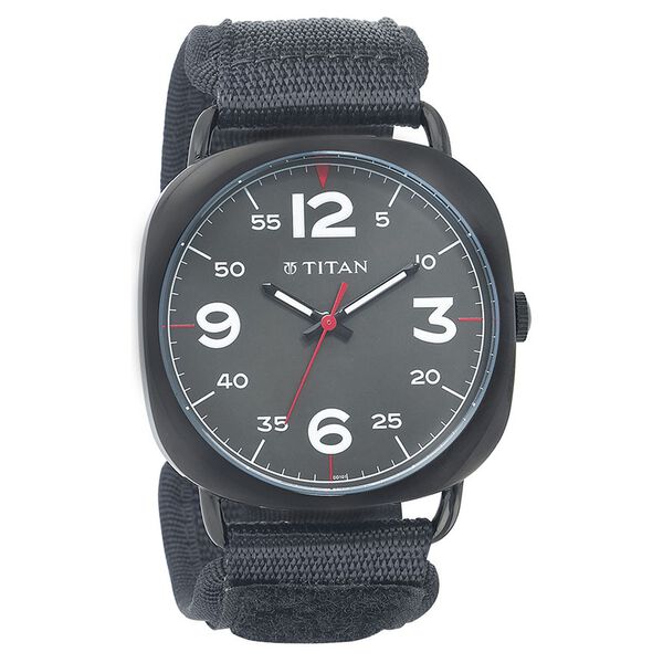 Titan Quartz Analog Grey Dial Plastic Strap Watch for Men - image number 0