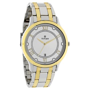 Titan Analog with Date Dial Stainless Steel Strap watch for Men