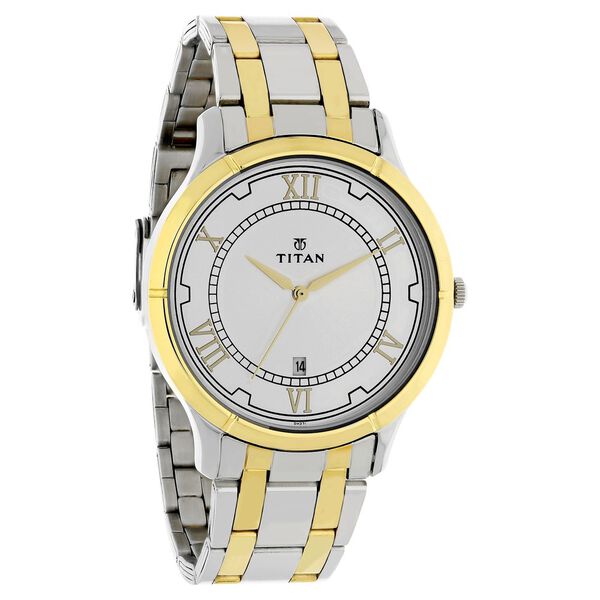 Titan Analog with Date Dial Stainless Steel Strap watch for Men - image number 1