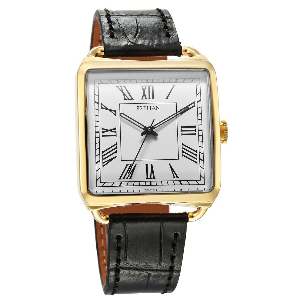 Titan square dial watches for men outlet