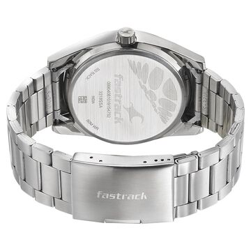 Fastrack Go Skate Quartz Analog with Date Blue Dial Stainless Steel Strap Watch for Guys