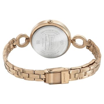 Sonata Wedding Purple Dial Women Watch With Stainless Steel Strap