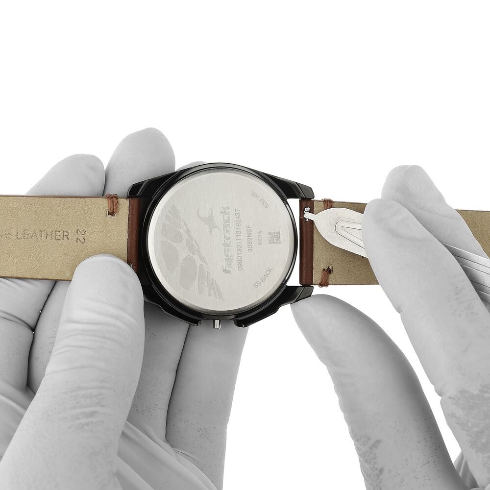 Buy Online 22 mm Tan Genuine Leather Strap for Men nf108027522sq p Titan
