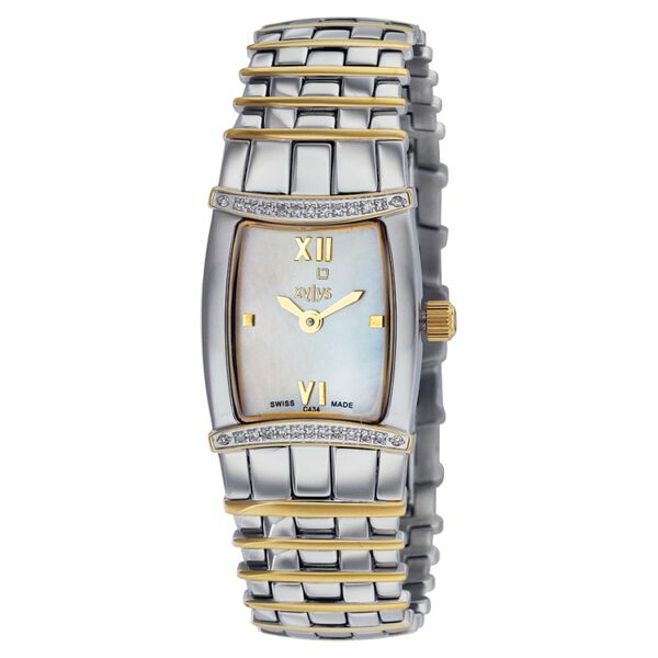 Xylys Swiss Analog Champagne Dial And Stainless Steel Strap Watch For Women - image number 0