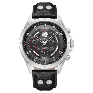 Police Black Dial Quartz Multifunction Watch for Men