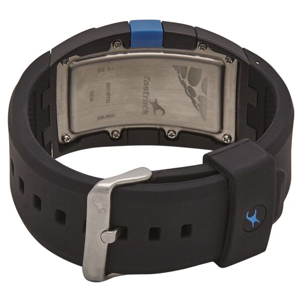 Fastrack Digital Black Dial Silicone Strap Watch for Guys - image number 3