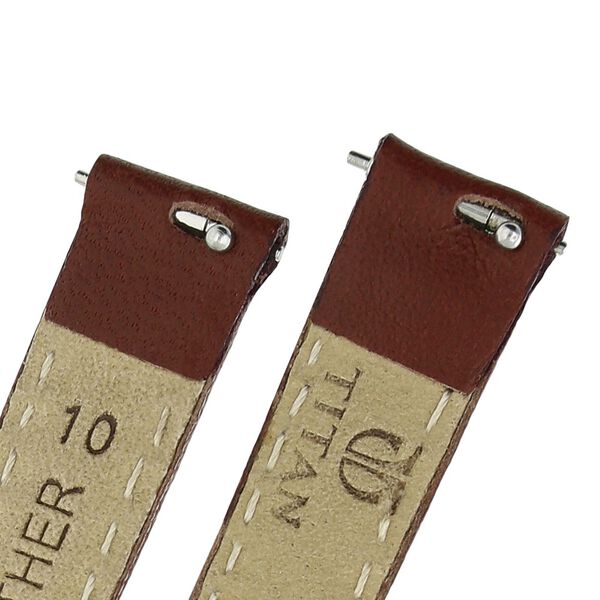 10 mm Tan Genuine Leather Strap for Women - image number 4