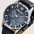 Police Quartz Multifunction Black Dial Leather Strap Watch for Men - image number 3