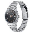 Sonata Jashn Quartz Analog Black Dial Silver Metal Strap Watch For Men - image number 2