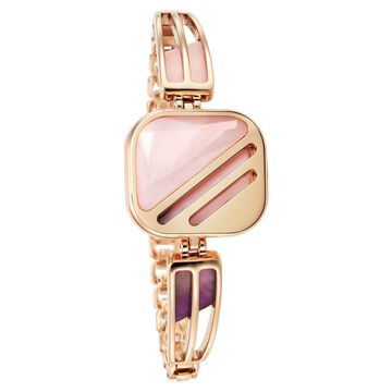 Titan Raga New You Quartz Analog Mother of Pearl Dial with Rose Quartz dial cover Watch for Women