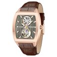 Kenneth Cole Automatic Brown Leather Strap Watch For Men - image number 1
