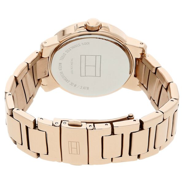 Tommy Hilfiger Quartz Analog Rose Gold Dial Metal Strap Watch for Women - image number 3