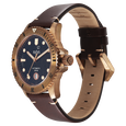 Xylys Swiss Automatic Brown Dial Brown Leather Strap Watch For Men - image number 3