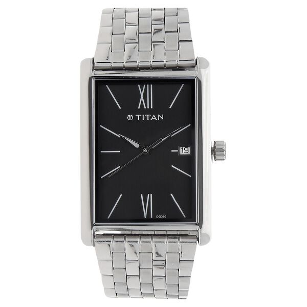 Titan Workwear Anthracite Dial Analog Stainless Steel Strap watch for Men - image number 0