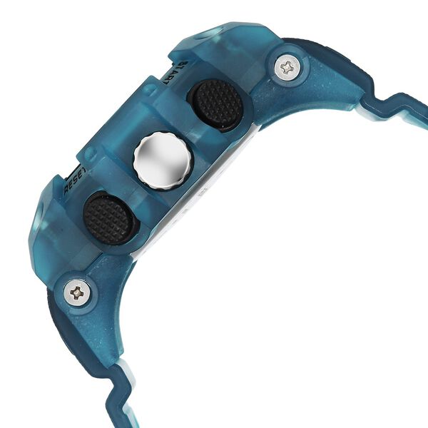 Fastrack StreetStyle Quartz Analog Digital Black Dial Translucent Blue Polyether Strap Watch For Guys - image number 3