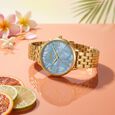 Poze By Sonata Quartz Analog Blue Mother Of Pearl Dial Rose Gold Stainless Steel Strap Watch For Women - image number 0