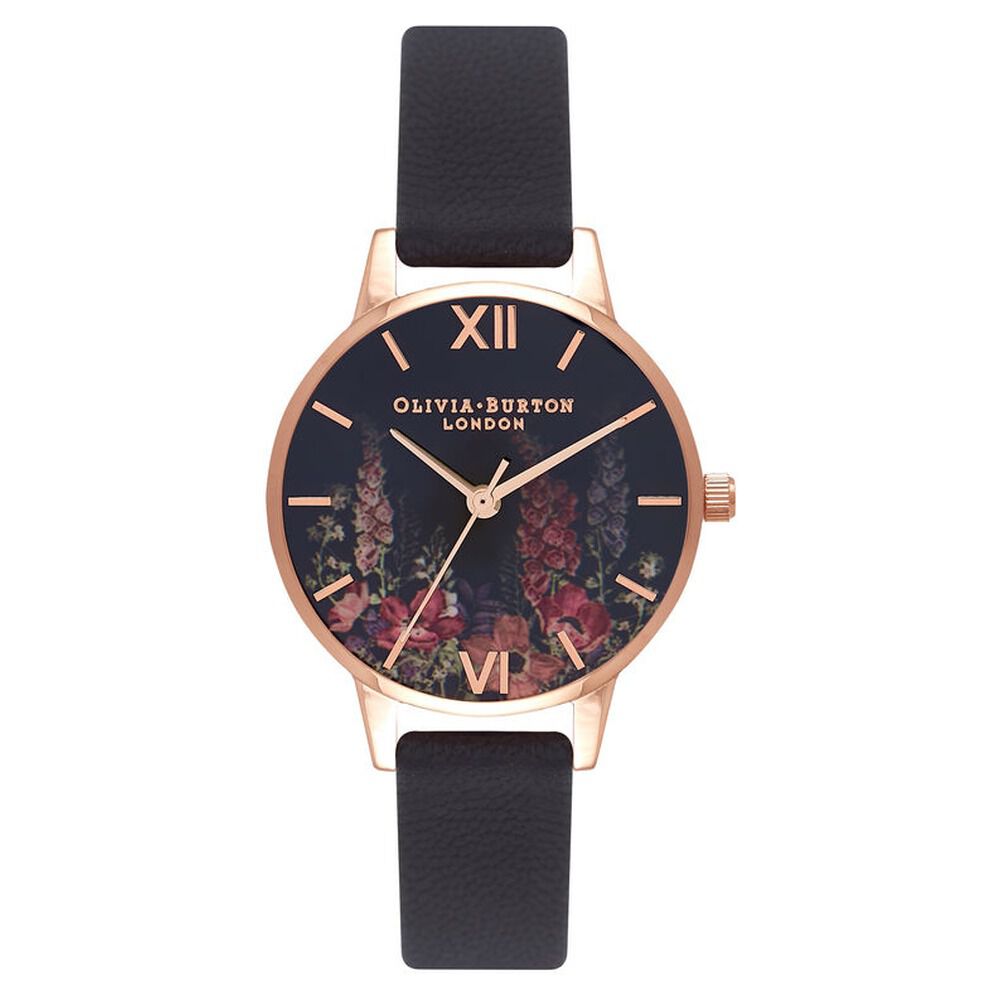 Olivia burton black 2025 watch