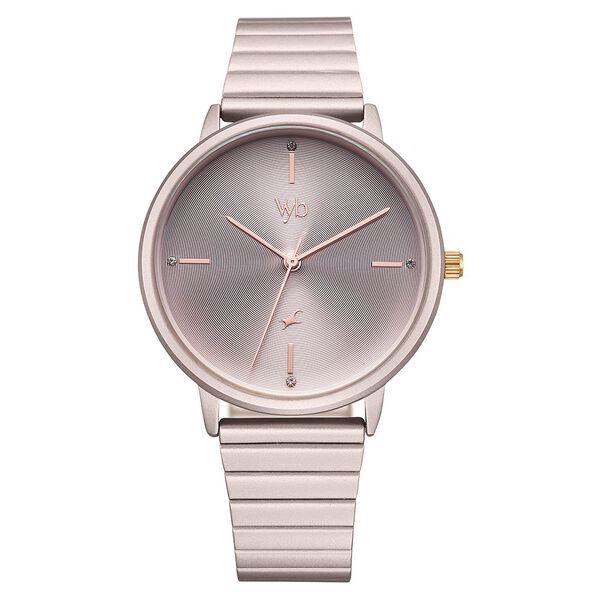 Fastrack Vyb Bliss Quartz Analog Sand Dial Metal Strap Watch For Girls - image number 1
