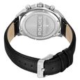 Police Quartz Multifunction Grey Dial Black Leather Strap Watch For Men - image number 3