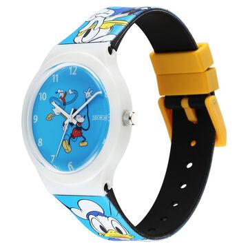 Zoop By Titan Disney Interchangeable Quartz Analog Blue Dial Plastic Strap Watch For Kids