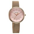 Titan Slimline Quartz Analog Pink Dial Rose Gold Stainless Steel Strap Watch for Women - image number 1